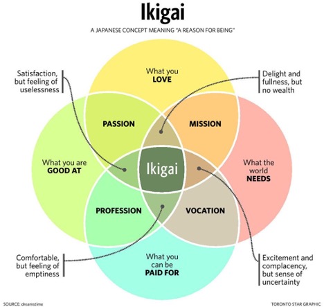 Diagram of ikigai