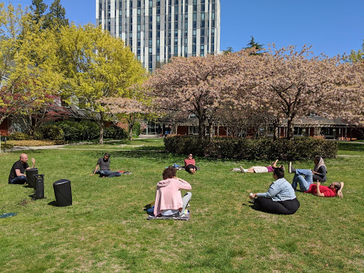 UBC St John's College outdoors gaucho BBQ in April