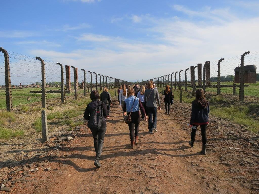 Witnessing Auschwitz student tour of Birkenau