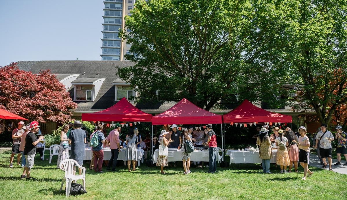 Picture of food booths – delightful specialty dishes were prepared and served by SJC Residents (photo: St. John's College/Edward Chang Photography)