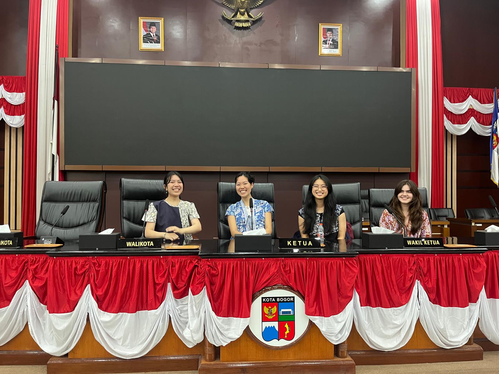 UBC Global Seminar students: after presenting our findings to local government members in Bogor (photo: Souyoung Jeong)