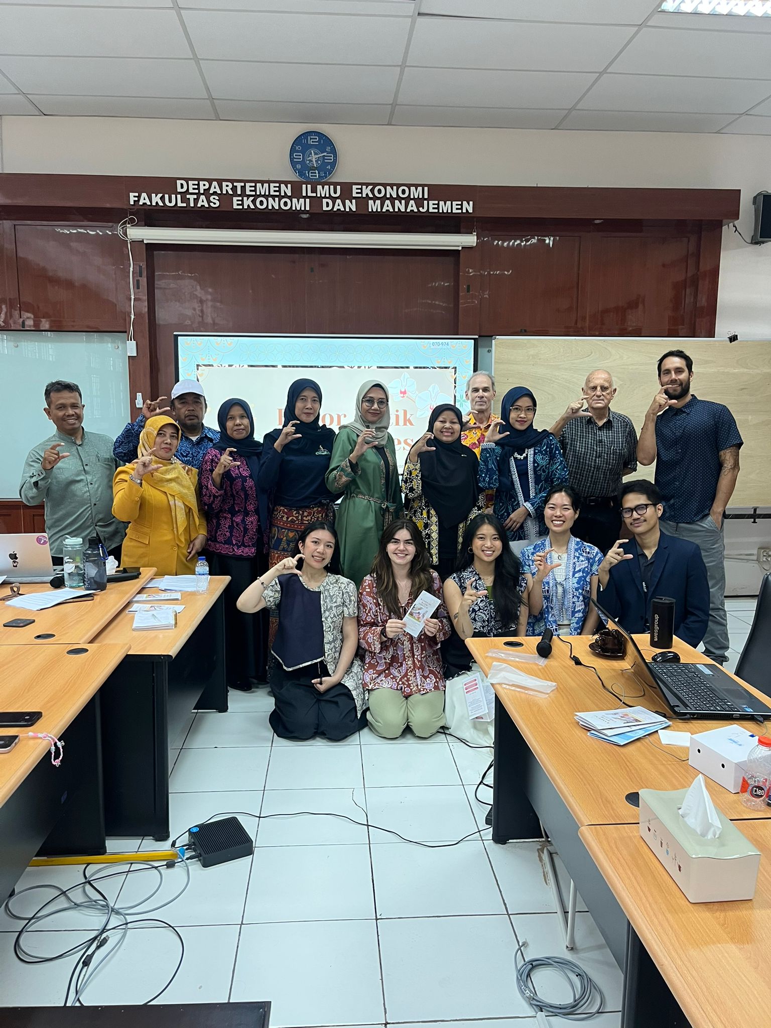 UBC student presentation at IPB Uni in Indonesia (photo: Soyoung Jeong)
