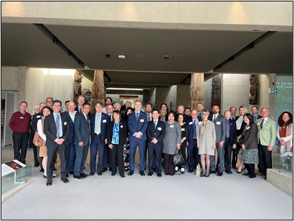 Members of the Consular Corps of British Columbia and Museum of Anthropology staff at the Museum of Anthropology on the UBC Vancouver campus in April 2025 (photo: Emily MacDougall)