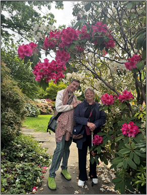 From left: Guido de Wilde, Manager, International Student Affairs, and Willeke Jeeninga, Manager Global Partnerships, from University of Amsterdam, on UBC’s Vancouver campus (photo: Guido de Wilde)
