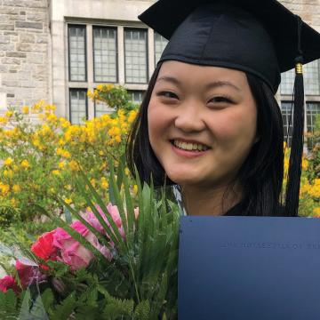 Ginah Choi of Langley,BC graduated on May 30, 2022 (photo: Ginah Choi)