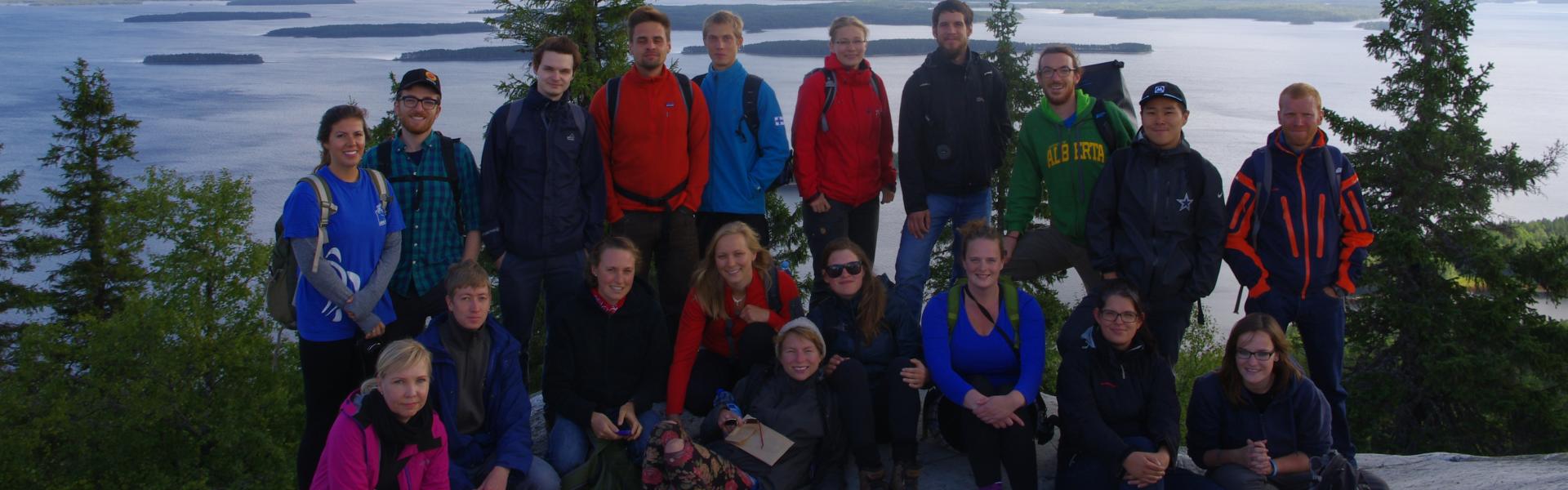UBC Faculty of Forestry dual master’s program students on a field course in Finland in 2013