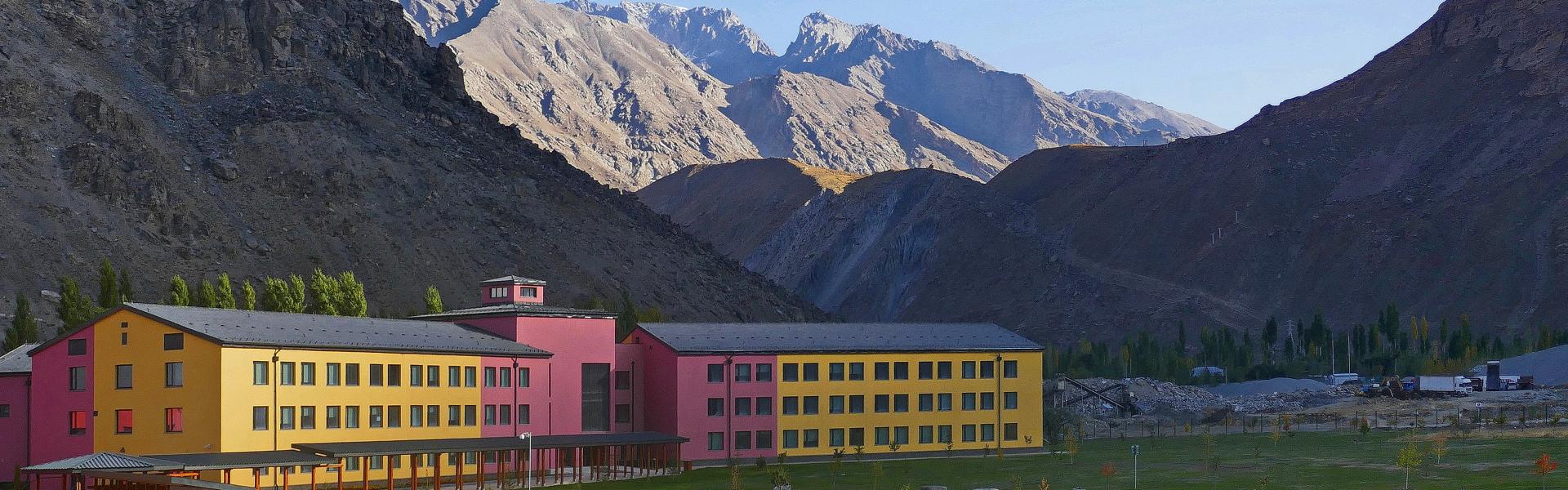 Student residences at UCA’s new campus at Khorog, Tajikstan, in Central Asia’s rugged Pamir Mountains 